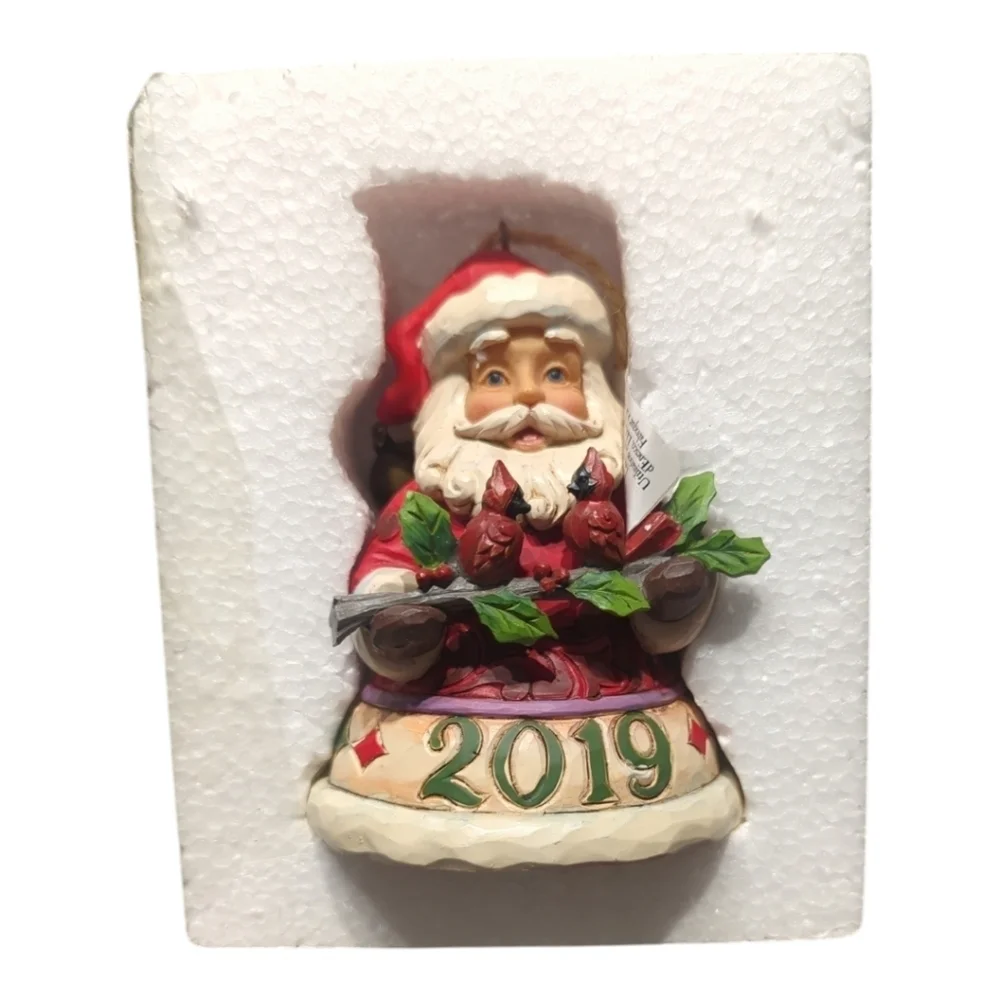 Jim Shore 2019 Annual Santa Ornament Heartwood Creek Enesco #6005372Q